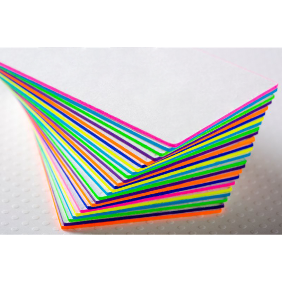 17 Pt. Silk Laminate Colored Edges Business Cards