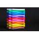 17 Pt. Silk Laminate Colored Edges Business Cards