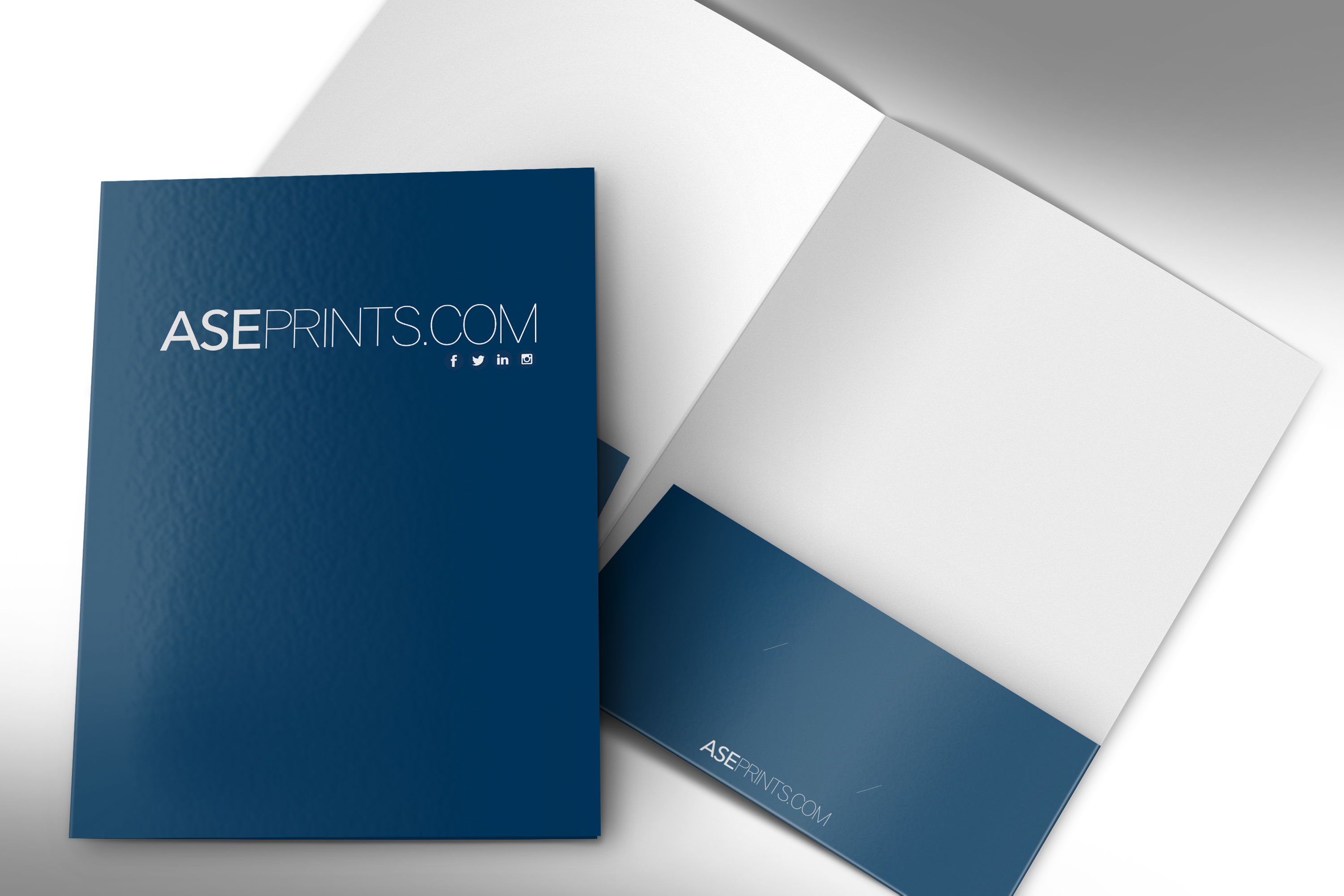 Folder 9x12 with two 4 inch Pockets - 2 BC Slits